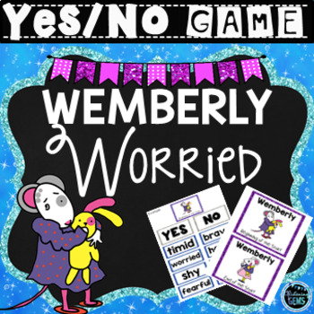 Preview of Wemberly Worried Character Traits and Feelings Game