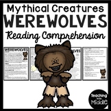 Werewolves Informational Reading Comprehension Worksheet M