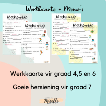 Werkwoorde: gedifferensieerde werkkaarte Afrikaans FAL/EAT Intermediere ...