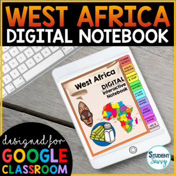 Preview of West Africa Interactive Notebook | Digital Notebook Distance Learning