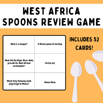 Preview of West Africa Review Game - SPOONS