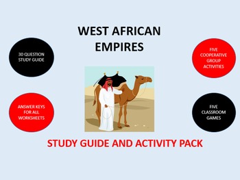 Preview of West African Empires:  Study Guide and Activity Pack