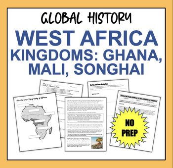 Preview of West African Kingdoms Ghana, Mali, Songhai - NO PREP Lesson Bundle!
