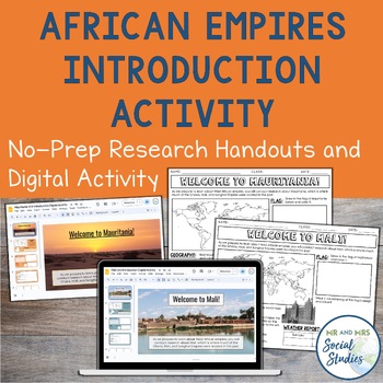 Preview of West African Kingdoms Unit Introduction Activity | Ghana Mali + Songhai Empires