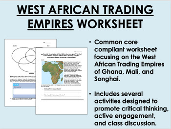 Preview of West African Trading Empires worksheet