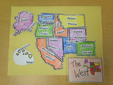 West Region Puzzle-Label States and Capitals