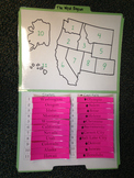 West Region Study Folders-States and Capitals