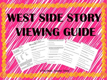 Preview of West Side Story Movie Guide and Answer Key