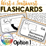 The 5 Regions of the United States FLASHCARDS: The WEST