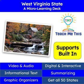 Preview of West Virginia (50 States and Capitals) Informational Text and Activities