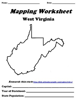 west virginia worksheet teaching resources teachers pay teachers