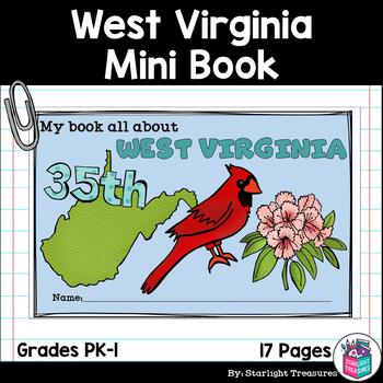 Preview of West Virginia Mini Book for Early Readers - A State Study