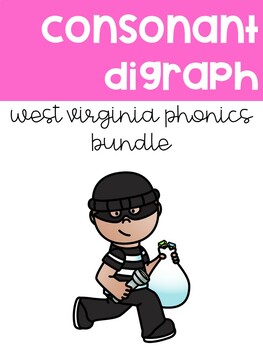 Preview of West Virginia Phonics Consonant Digraph Bundle