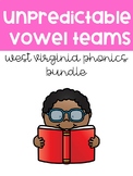 West Virginia Phonics Unpredictable Vowel Team Bundle