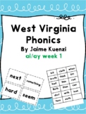 West Virginia Phonics ai/ay Week 1