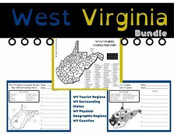 Preview of West Virginia Map Bundle