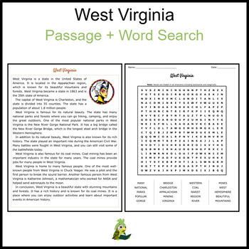 West Virginia Reading Comprehension And Word Search By Kakapo Reading   Original 10206140 3 