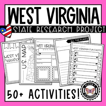 Preview of West Virginia State Research Project | Over 50+ Activities!