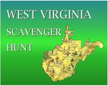 Preview of West Virginia Scavenger Hunt