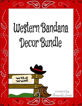 Preview of Western Bandana Decor Bundle