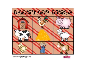 Western Barnyard Bingo By 2 Preschool Pals Teachers Pay Teachers