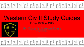 Preview of Western Civ II Study Guides