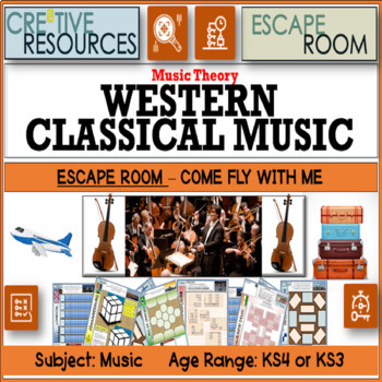 Preview of Western Classical Music Escape Room