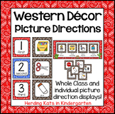 Western Classroom Decor Visual Directions