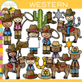 Kids Cowboy and Cowgirl Western Theme Clip art