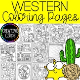 cowboy coloring page teaching resources teachers pay teachers