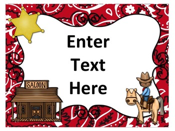 western themed borders clip art