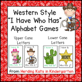 Western Cowboy I have Who has Alphabet Games