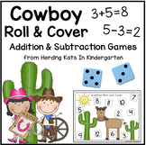 Western Cowboy Math Addition & Subtraction Games
