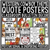 Western Cowboy Rodeo Theme Classroom Décor Motivational Po