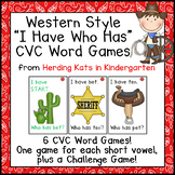 Western Themed CVC Words Games