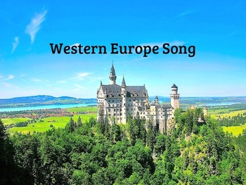 Preview of Western Europe Song and Test MP4 Video from Geography Songs by Kathy Troxel