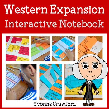 Preview of Western Expansion Interactive Notebook with Scaffolded Notes | History