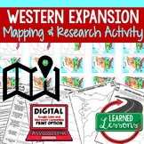 Western Expansion Mapping Activity Research PowerPoint Map