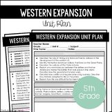 Western Expansion Unit Plan | 4th - 8th | Digital & Printa