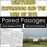 Westward Expansion and The War of 1812 Reading Comprehensi