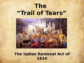 Preview of Western Expansion in the United States - Trail of Tears