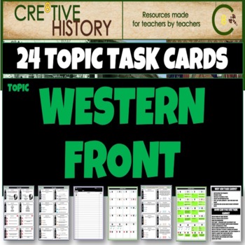 Preview of Western Front History Task Cards
