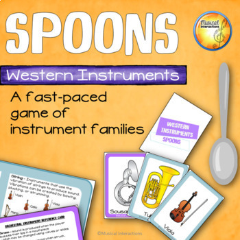 Preview of Western Instrument Family Card Game - Spoons