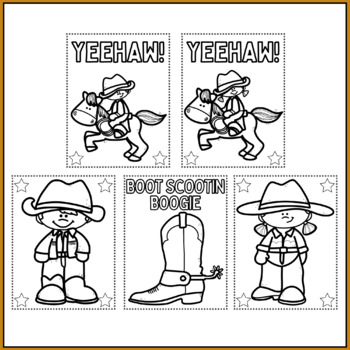 cowgirl rodeo coloring pages