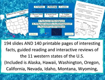 Preview of Western State's Geography/History (Digital & Printable) (11 states bundle)