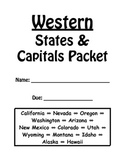 Western States and Capitals Review Packet