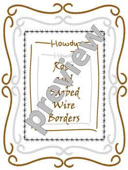 western themed borders clip art
