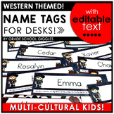 Editable Name Tag & Name Plate Template: Colorful Student 