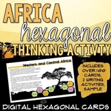 Western and Central Africa Hexagonal Thinking Activity