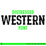 Western font, cowboy font, ttf, otf, eps, png, dxf, pdf, s